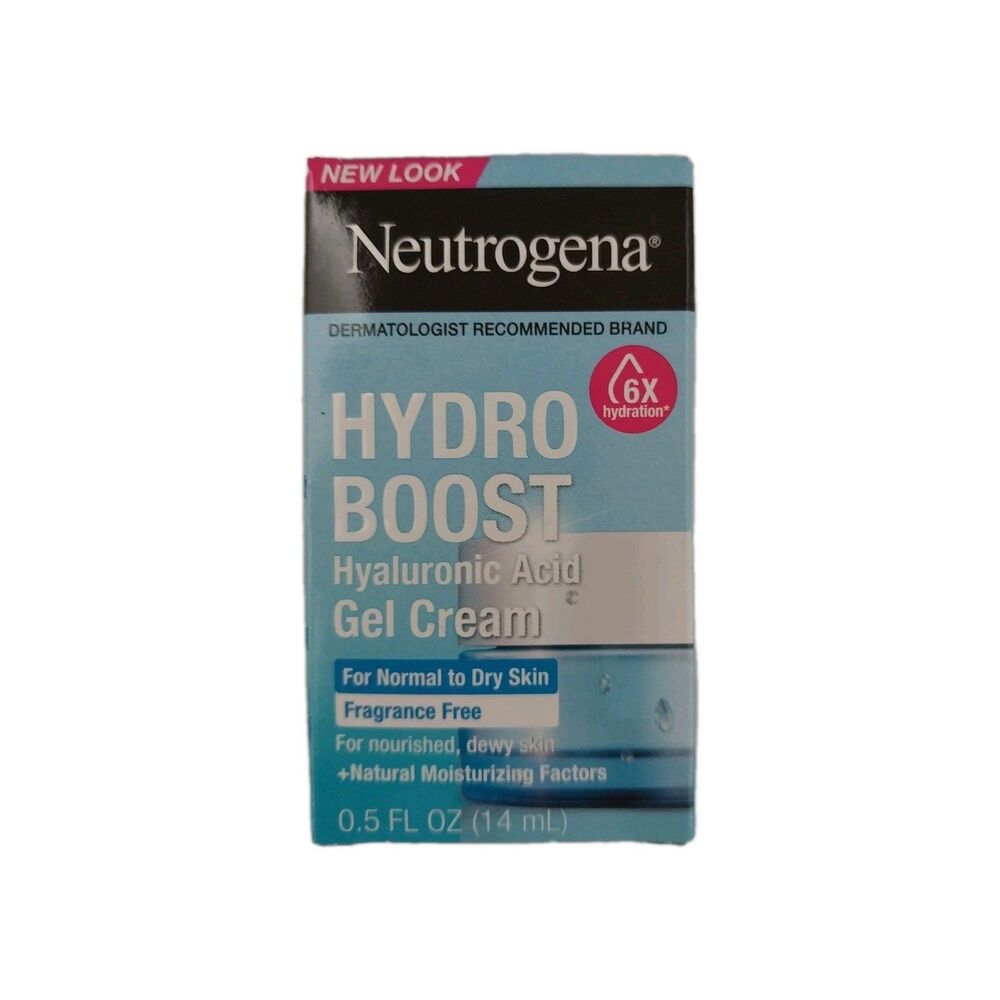 Neutrogena Hydro Boost Gel Moisturizer Fragrance Free 0.5oz Hyaluronic Acid
